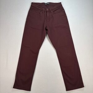 DU/ER N2X Relaxed Pants Men's 28x28 Maroon Tapered No Sweat Stretch Burgundy Red
